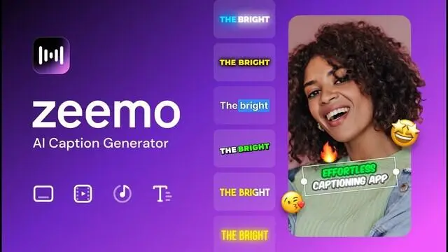 Zeemo MOD APK AI captions