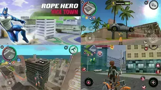 rope hero vice town mod apk