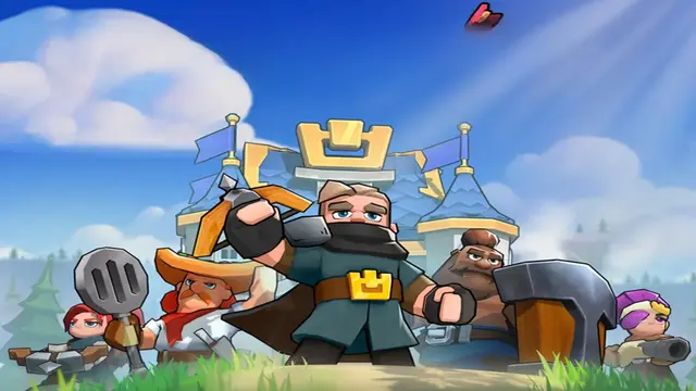 kingshot mod apk gameplay image with heros and king