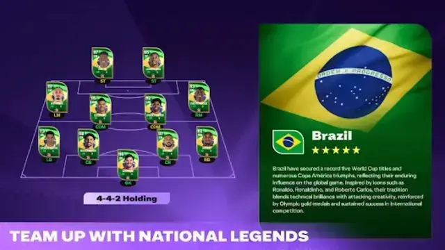 FC Mobile MOD APK team overview