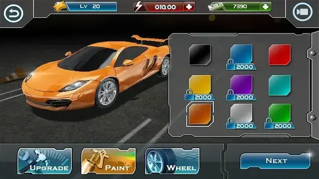 turbo racing 3d mod apk with diffrent color option