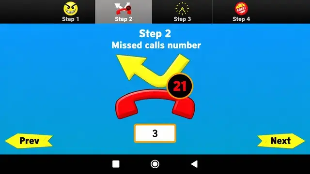 Missed Calls Number Tutorial Scr