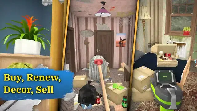 House Flipper MOD APK buy renovate decorate and sell houses
