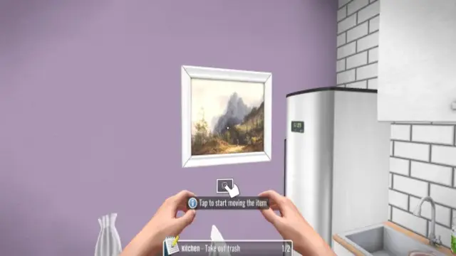 House Flipper MOD APK cleaning and repairing a house